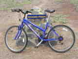 My bike with a seat, wheels, gears, and breaks